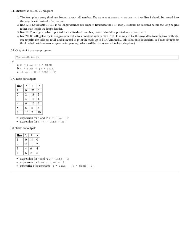 Solutions Manual For Building Java Programs A Back To Basics Approach