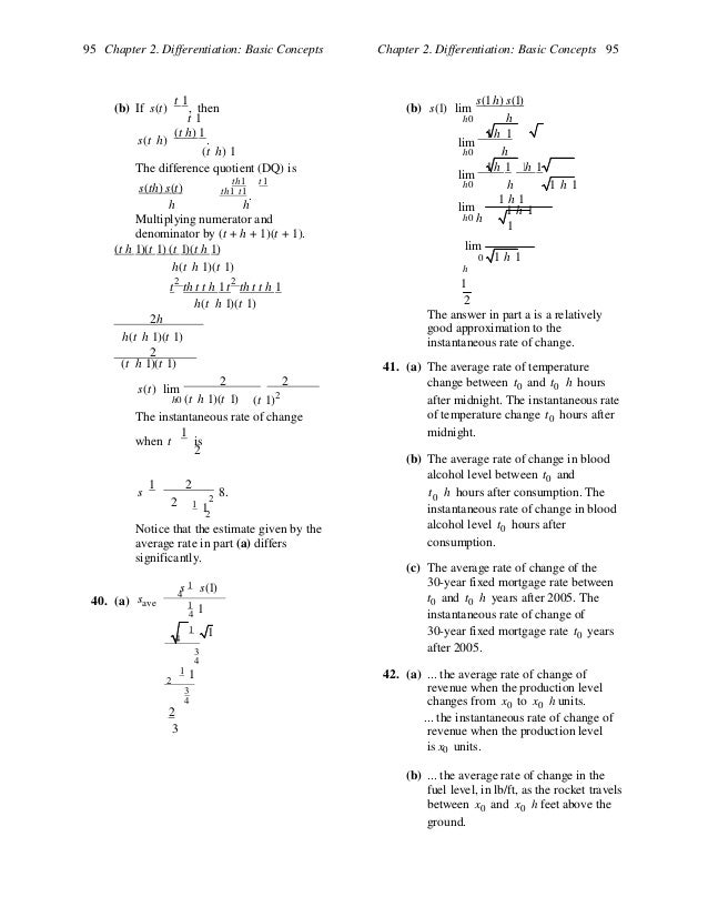 Solutions Manual For Calculus For Business Economics And The Social A