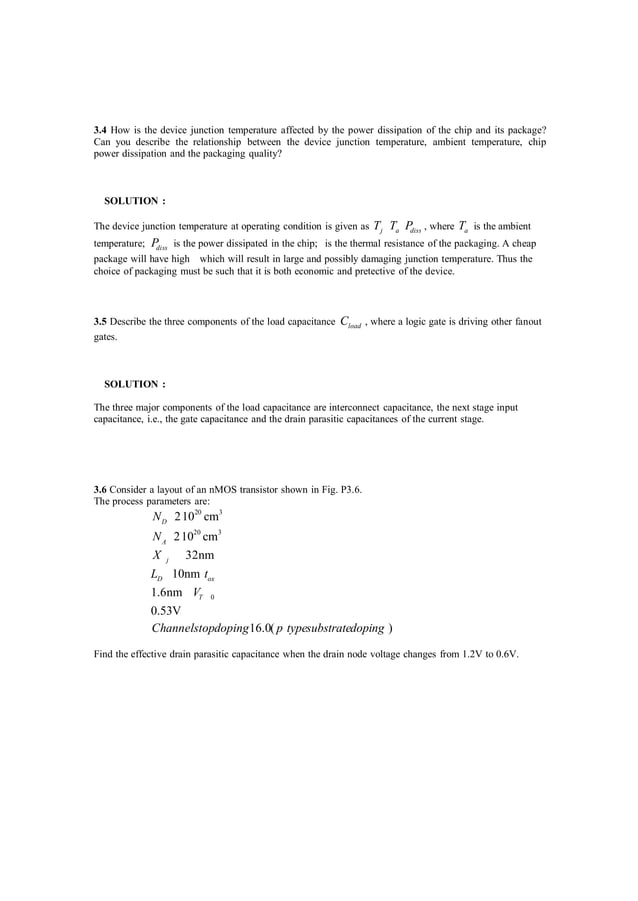 Solutions manual for cmos digital integrated circuits analysis and design 4th edition by kang PDF