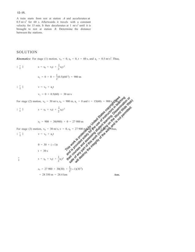 Solutions manual for engineering mechanics dynamics 13th edition by ...