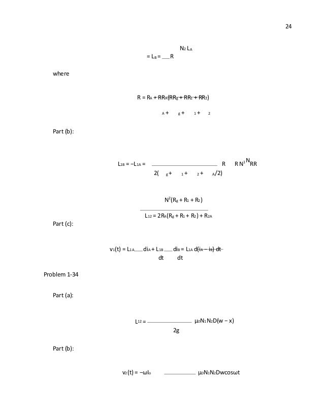 Electric Machinery Fitzgerald Solution Manual