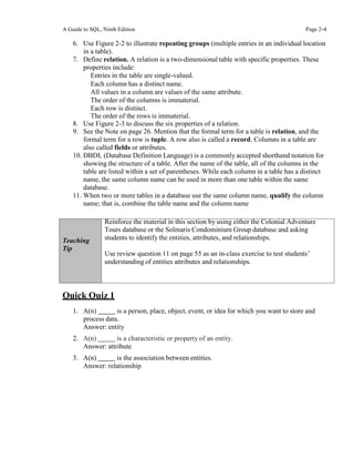 Guide To Sql 9th Edition Solutions manual for guide to sql 9th edition by pratt | PDF