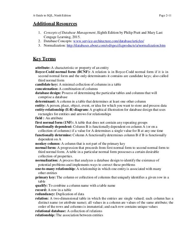 Concepts Of Database Management 9th Edition Answers 80+ Pages Summary [2.6mb] - Updated 2021 