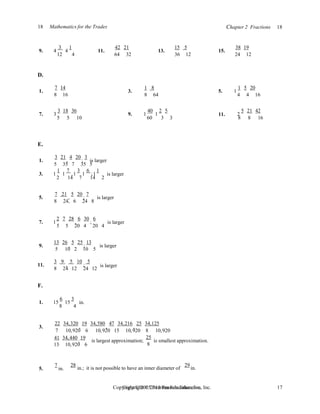 Solutions Manual for Mathematics for the Trades A Guided Approach 10th ...