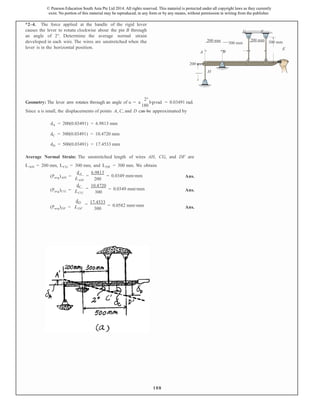 Solutions manual for mechanics of materials si 9th edition by 