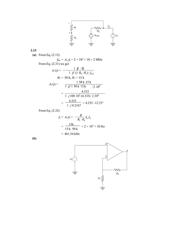 Solutions manual for microelectronic circuits analysis and design 3rd edition by rashid ibsn