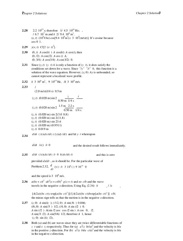Optics hecht 4th edition solutions
