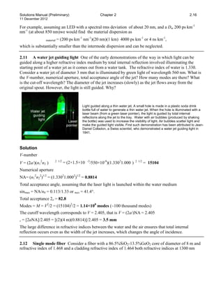 Solutions manual for optoelectronics and photonics principles and ...