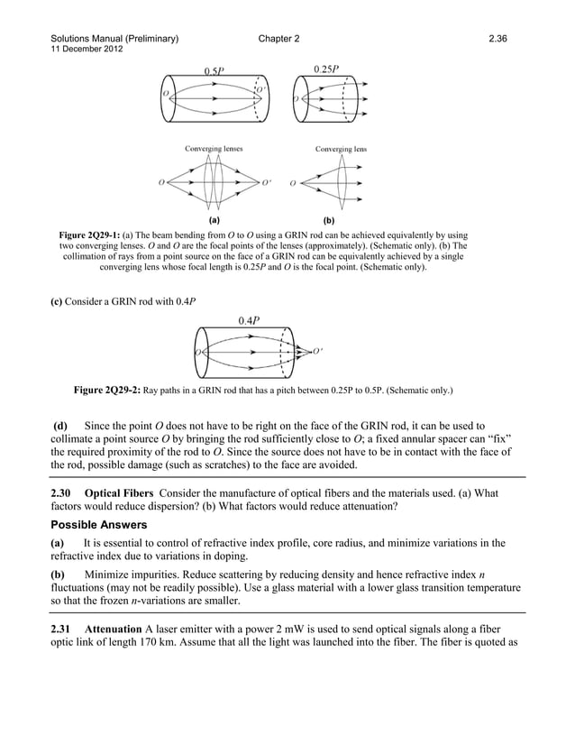 Solutions manual for optoelectronics and photonics principles and