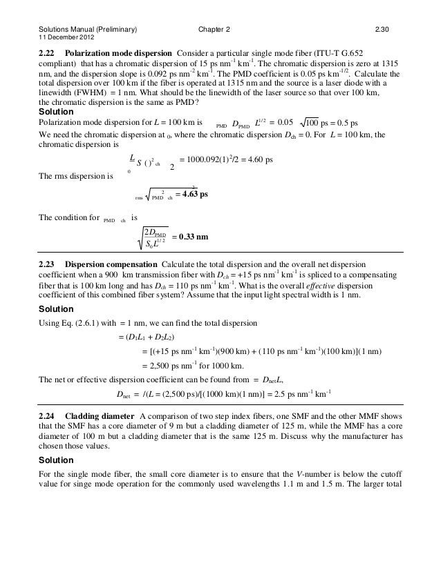 Solutions manual for optoelectronics and photonics principles and pra…