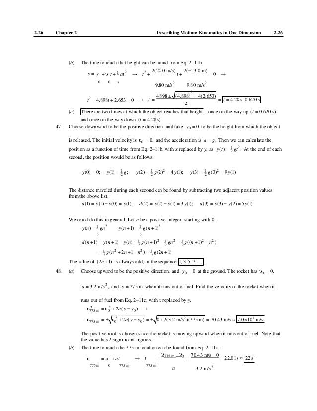 Solutions Manual For Physics Principles With Applications 7th Edition