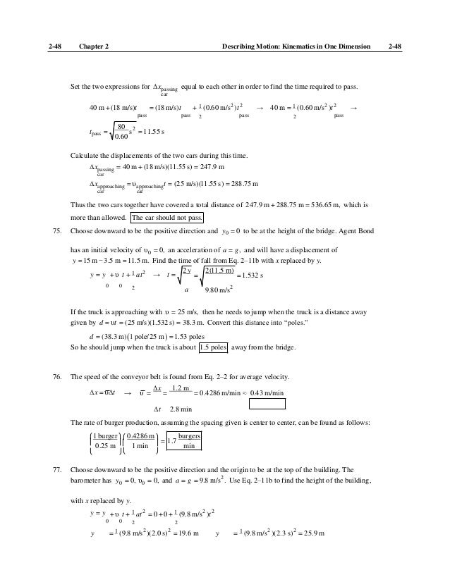 Solutions Manual For Physics Principles With Applications 7th Edition