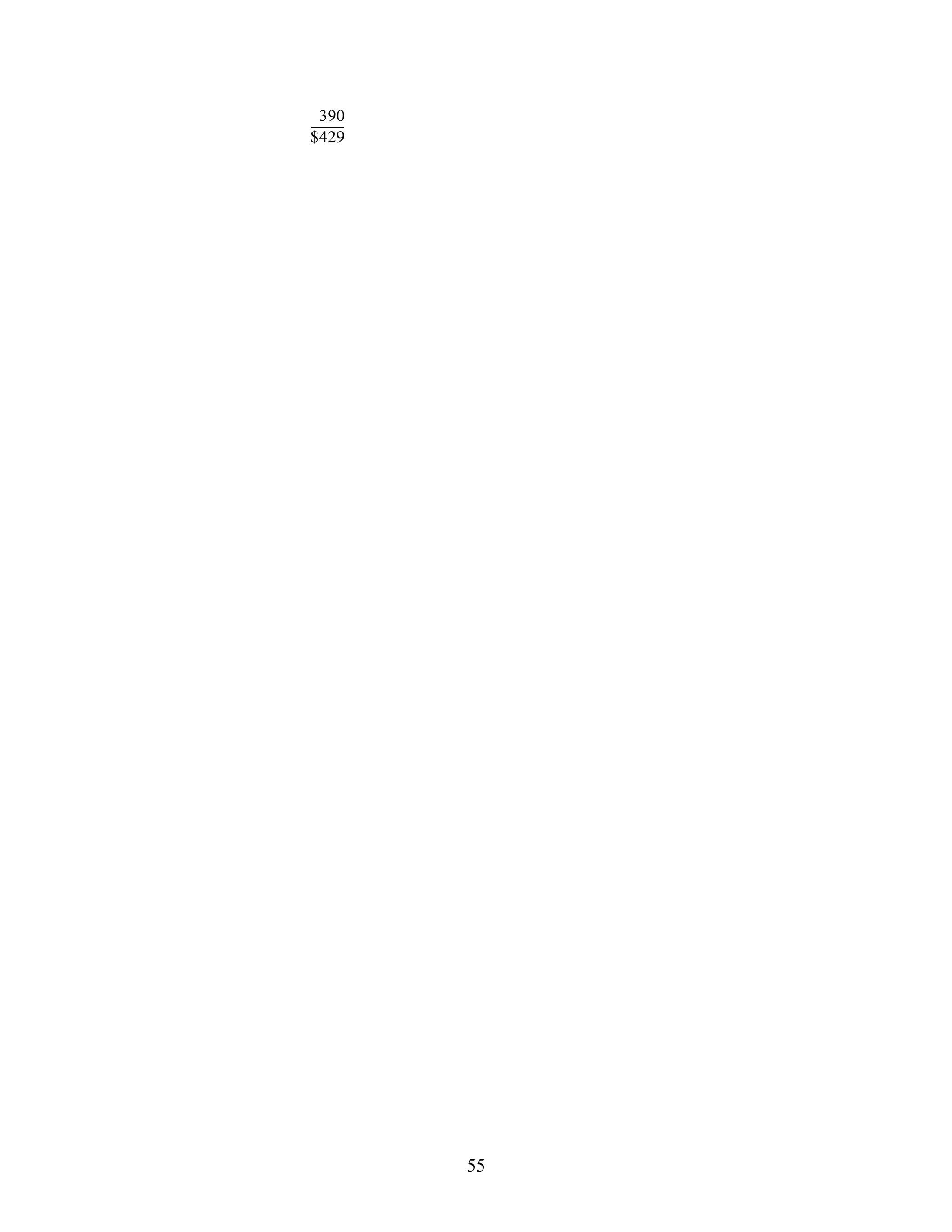 55
390
$429
 