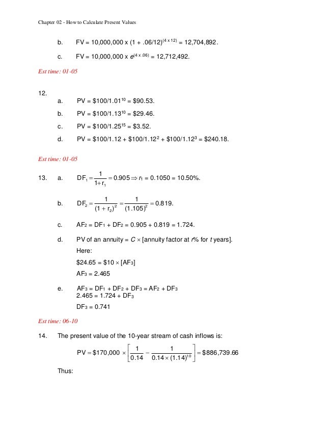 Fundamentals Of Corporate Finance 12th Edition Answers