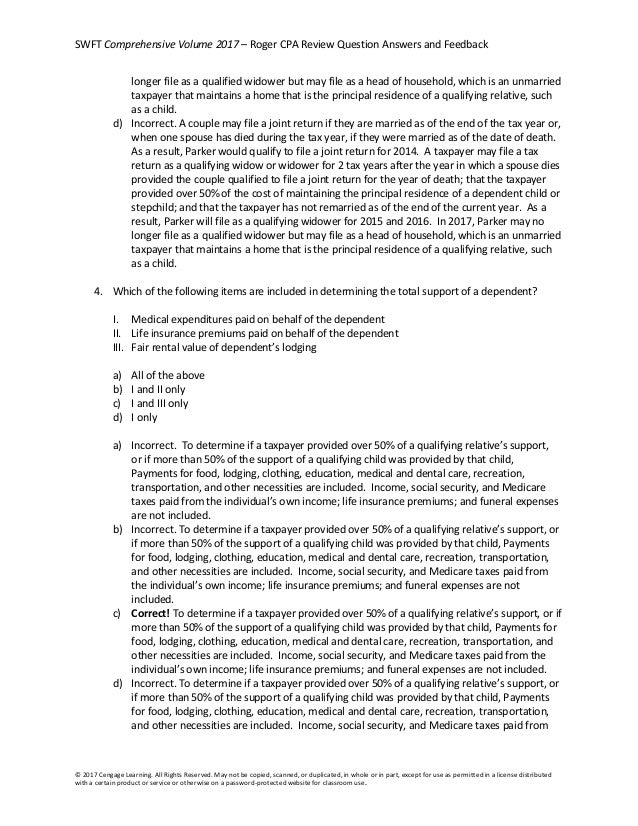 Solutions Manual For South Western Federal Taxation 2017 Prehensiv
