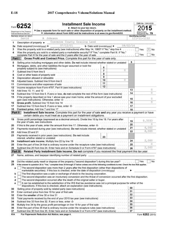 Solutions Manual For South Western Federal Taxation 2017 Prehensiv