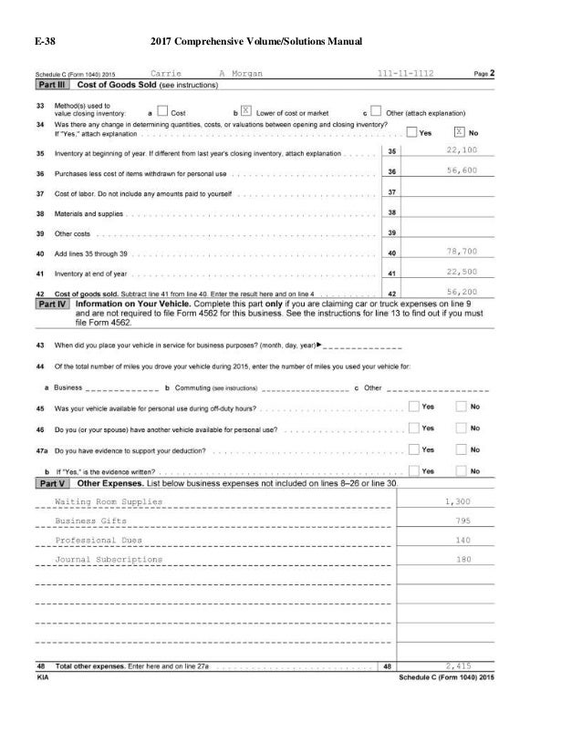 Solutions Manual For South Western Federal Taxation 2017 Prehensiv