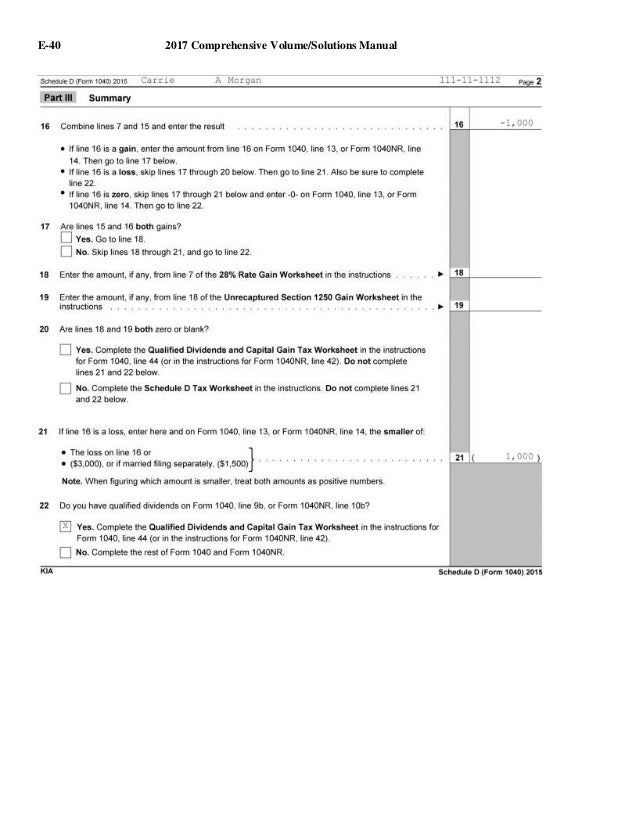 Solutions Manual For South Western Federal Taxation 2017 Prehensiv
