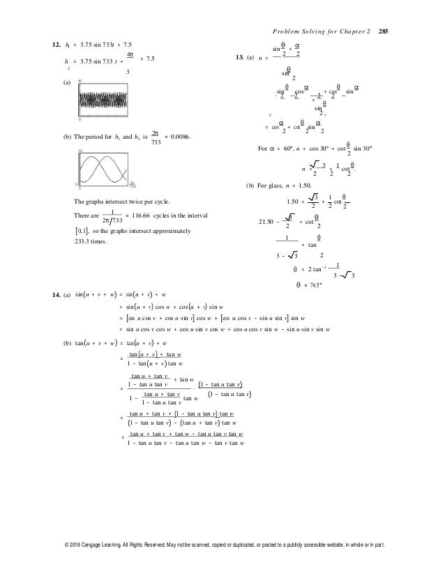 Solutions Manual For Trigonometry 10th Edition Larson Ibsn 9781337