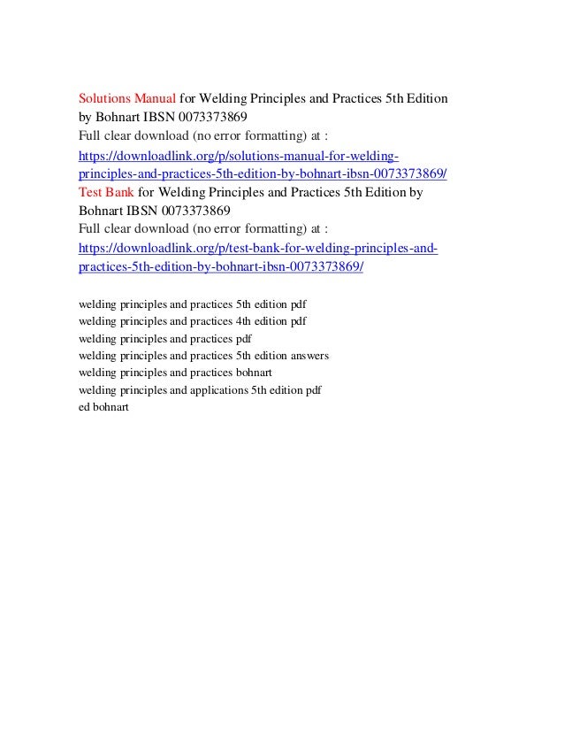 Welding Principles And Applications 7th Edition Chapter Review Answers 84+ Pages Explanation Doc [2.1mb] - Updated 2021 