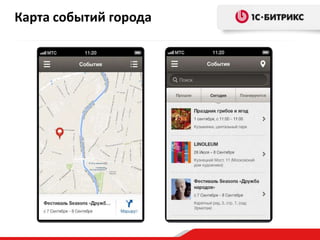Карта событий города
 