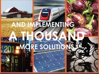 AND IMPLEMENTING  A THOUSAND  MORE SOLUTIONS 