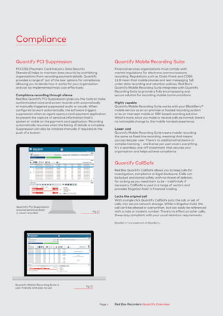 Red Box Recorders Solutions Overview | Voyager Networks | PDF