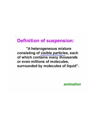 Solutions, suspensions and colloids | PDF