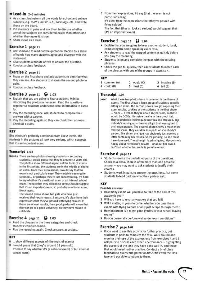 Insight Upper Intermediate Workbook Answers Solutions upper intermediate-tb