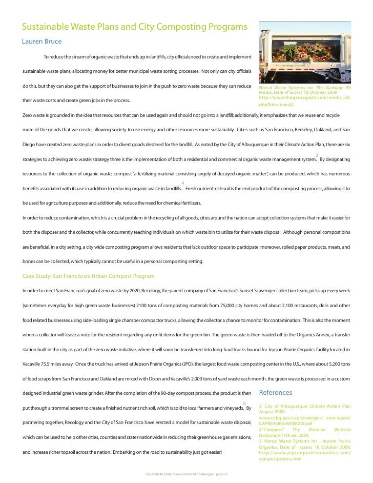 Solutions Urban Environmental Challenges