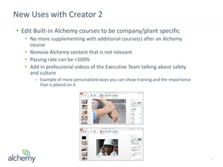Customized Alchemy Training | PPTX