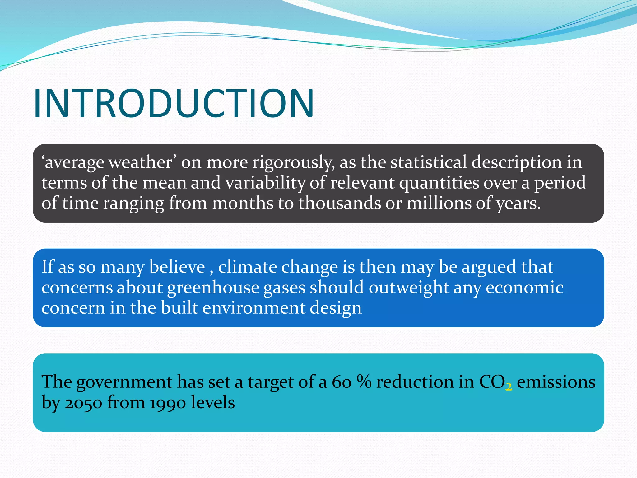 Solution to climate change challenges in the built | PPTX