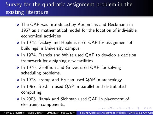 Assignment problem solver