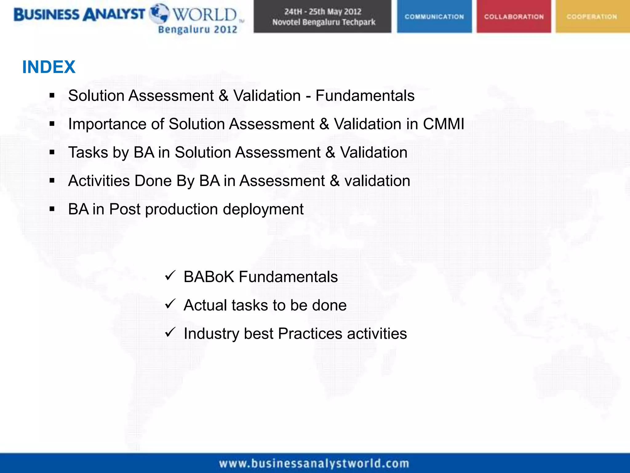 Solution Validation & Assessments - A practical Approach | PPTX