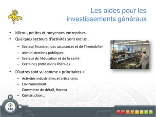 Fonds Bruxelloisde GarantieFournit aux organismes de crédit une part des garanties qu’ils exigent des PME pour l’octroi de crédits professionnels en Région de Bruxelles-Capitale