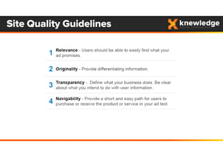 Site Quality Guidelines
 