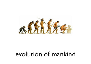 evolution of mankind
 