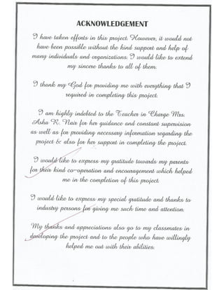 Solved Comprehensive Project Cbse Class 12 Accountancy Project