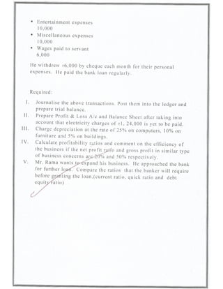 Solved Comprehensive Project Cbse Class 12 Accountancy Project