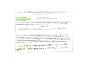 Engineering Economics: Solved exam problems [ch1-ch4] | PDF