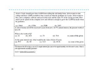 Engineering Economics: Solved exam problems [ch1-ch4] | PDF