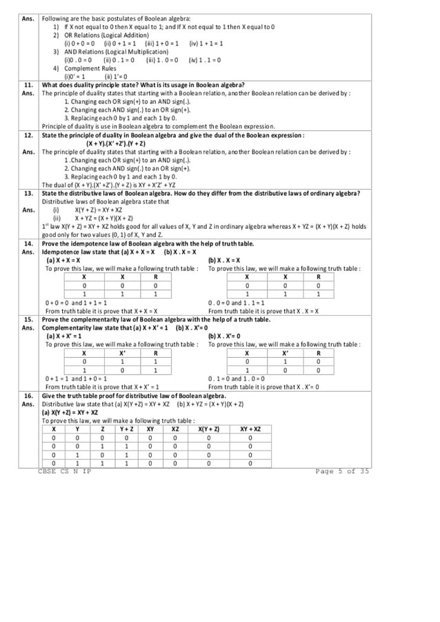 Solved exercise boolean-algebra | PDF