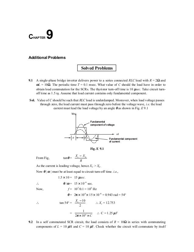 Solved Problems To Chapter 09