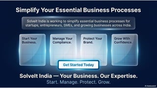 SolveIt India simplifying Business Compliance