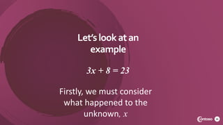 Solve linear equations in one unknown | PPTX