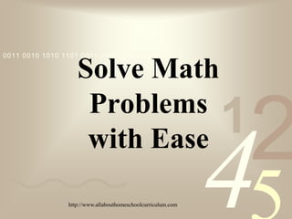 Solve Math Word Problems | PPTX