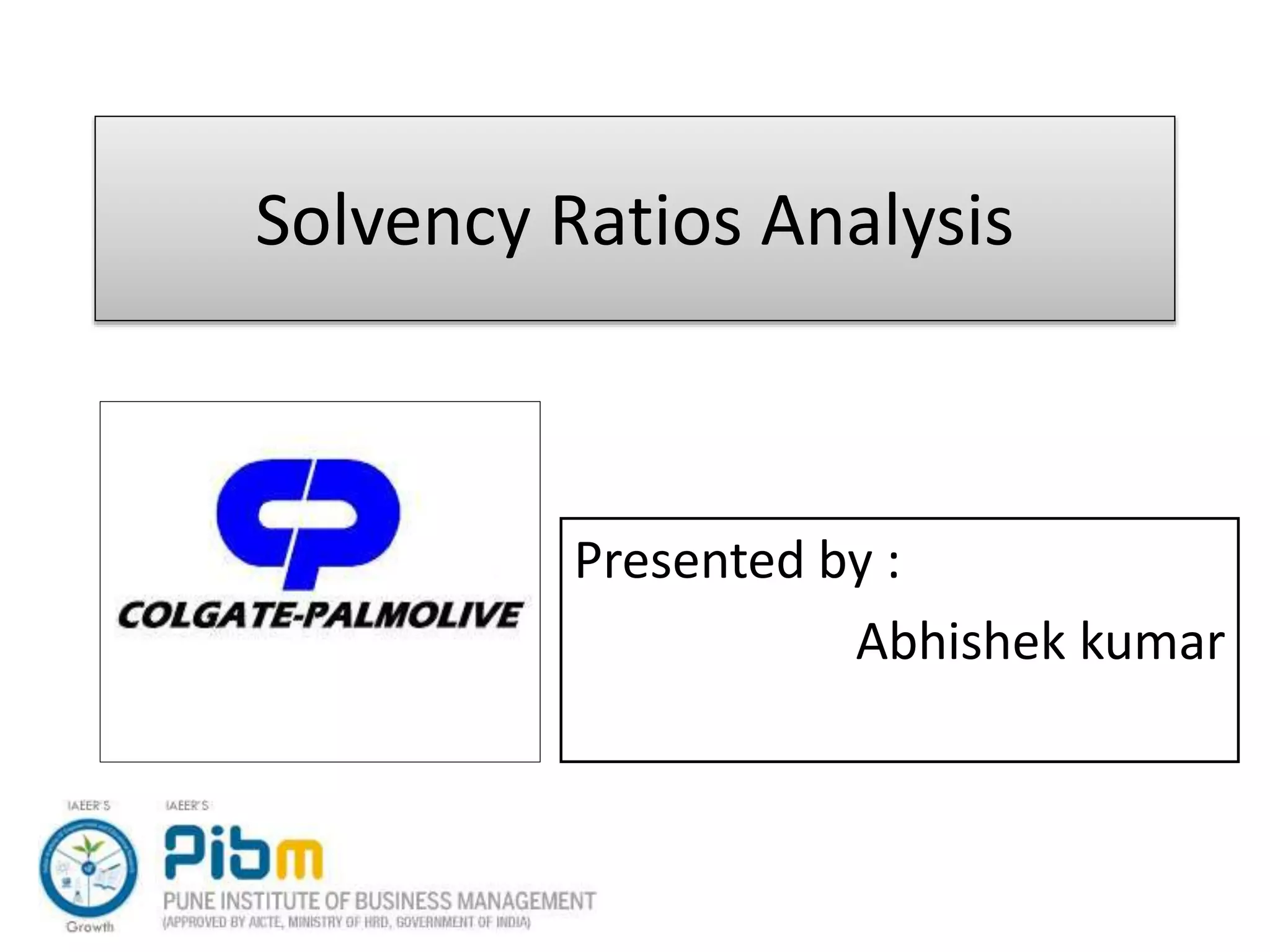 Solvency ratio analysis | PPTX