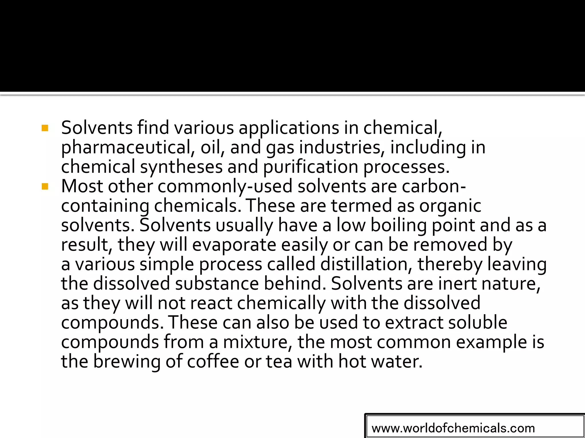 Solvent Effects on Chemical Reaction PPT