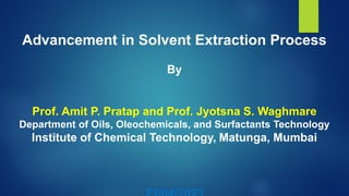 Solvent extarction different extraction techniques applicable | PDF