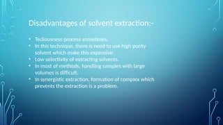 Solvent Extraction Problem solvent extraction introduction......pptx